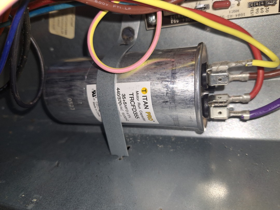 goodman ac breakdown and repair on capacitor Augusta 
