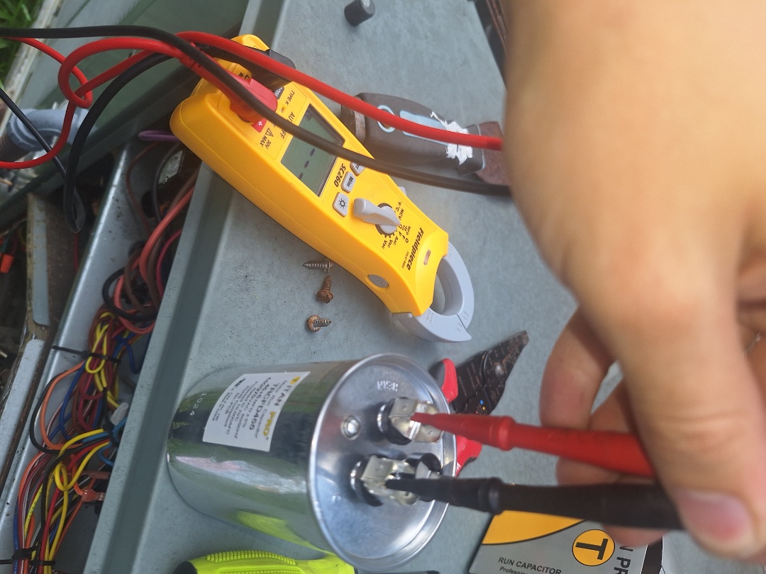 rheem ac capacitor breakdown and repair in augusta