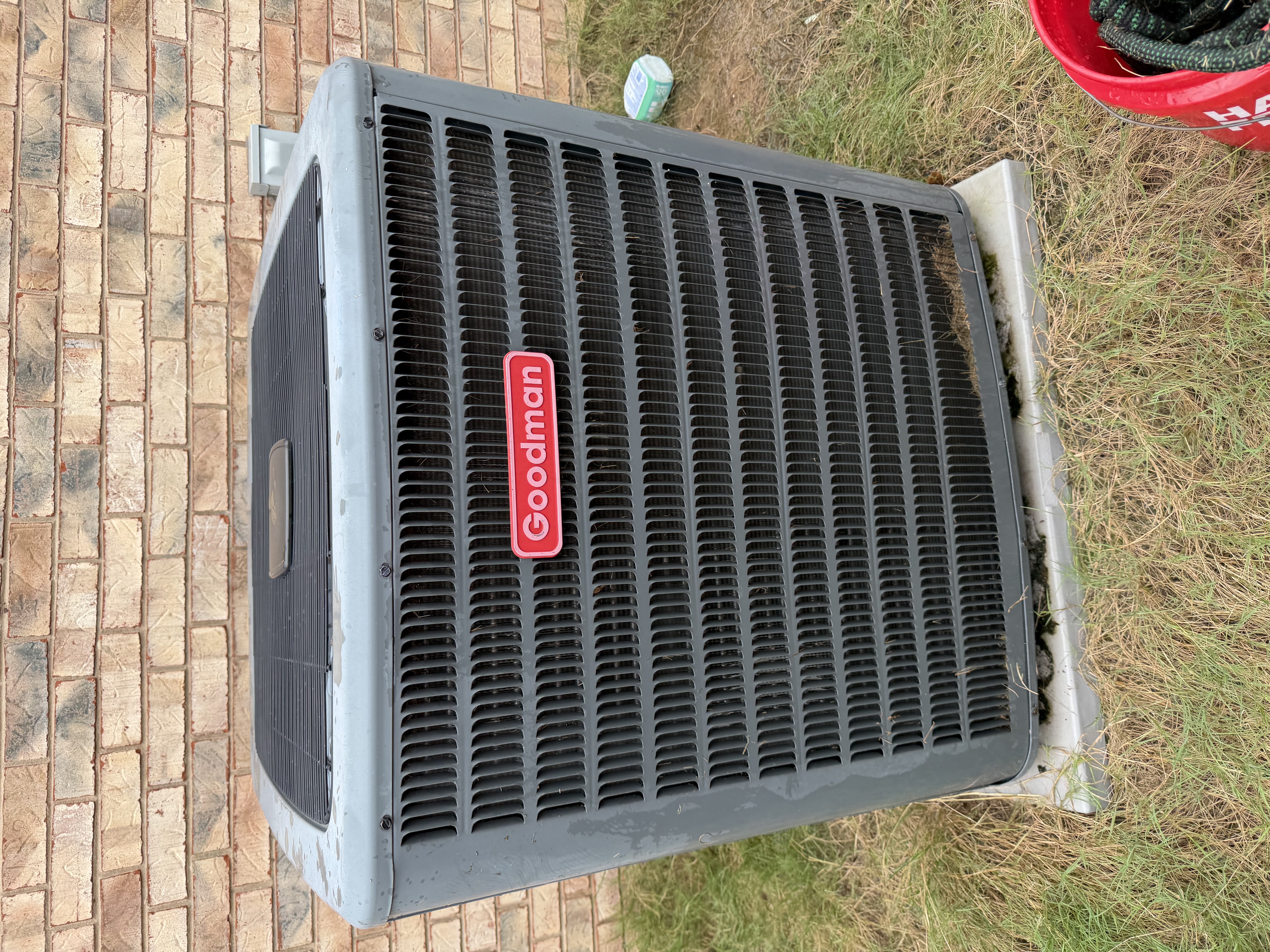 A/C maintenance on a goodman air handler. 