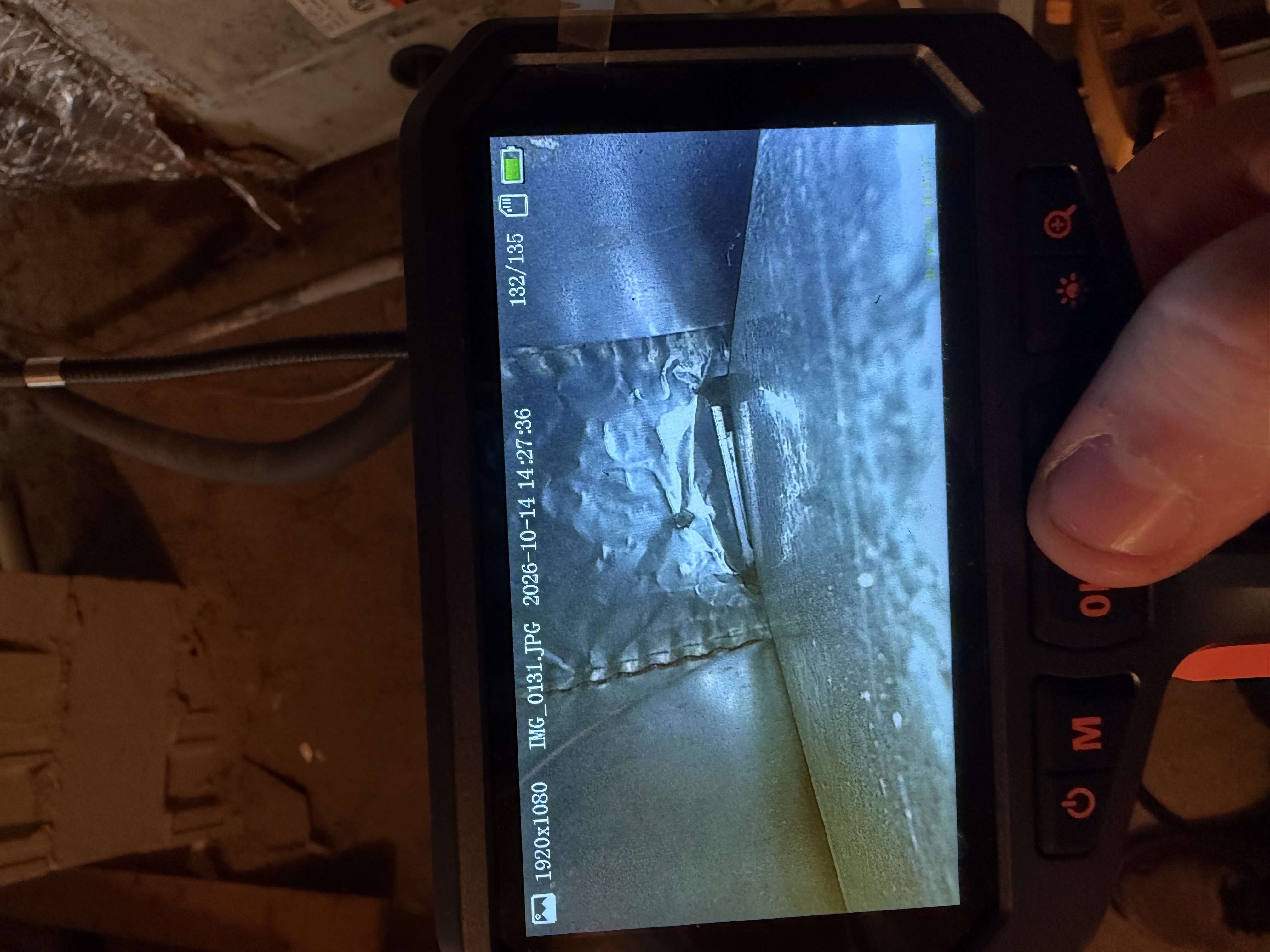 Heat maintenance on a trane furnace. Picture of cleaned flame sensor and of a heat exchanger. 