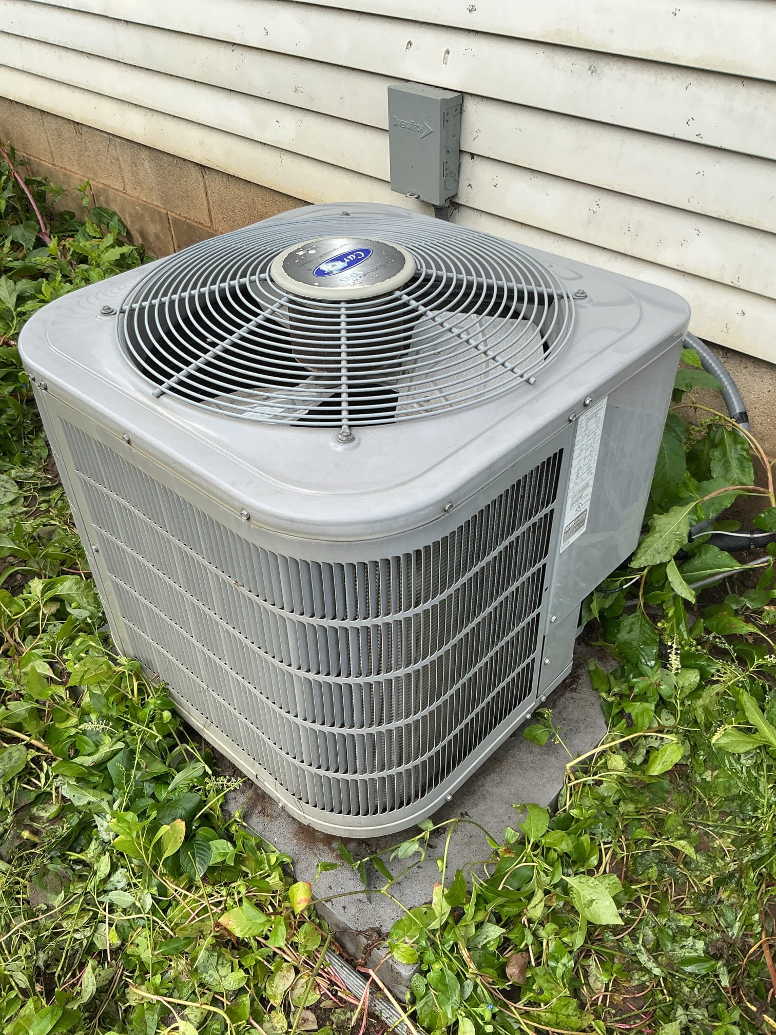 DTE Special Rebate Air Conditioning Tune-Up

* System Age
    * Air conditioner is approximately 13 years old.
* Indoor Evaporator Coil / Drainage
    * Performed indoor evaporator coil cleaning.
    * Treated condensate drain pan.
    * Cleaned and treated the condensate P-trap.
    * Replaced homeowner’s air filter.
    * Checked electrical connections at the control board.
    * Verified condensate drainage — system is draining properly.
    * Indoor coil and surrounding components are clean and in good condition.
* Outdoor Condenser
    * Tested condenser capacitor.
    * Capacitor rating: 35/5 µF.
    * Measured 34.54 µF — capacitor is testing excellent.
    * Performed full condenser cleaning due to the unit being outside of the manufacturer’s warranty.
* Refrigerant Performance
    * Vapor saturation temperature: 42°F.
    * Subcooling: 16°F.
    * Refrigerant readings are good at this time.
* Electrical / Compressor Startup
    * Measured inrush amp draw at startup: 65.4 amps.

