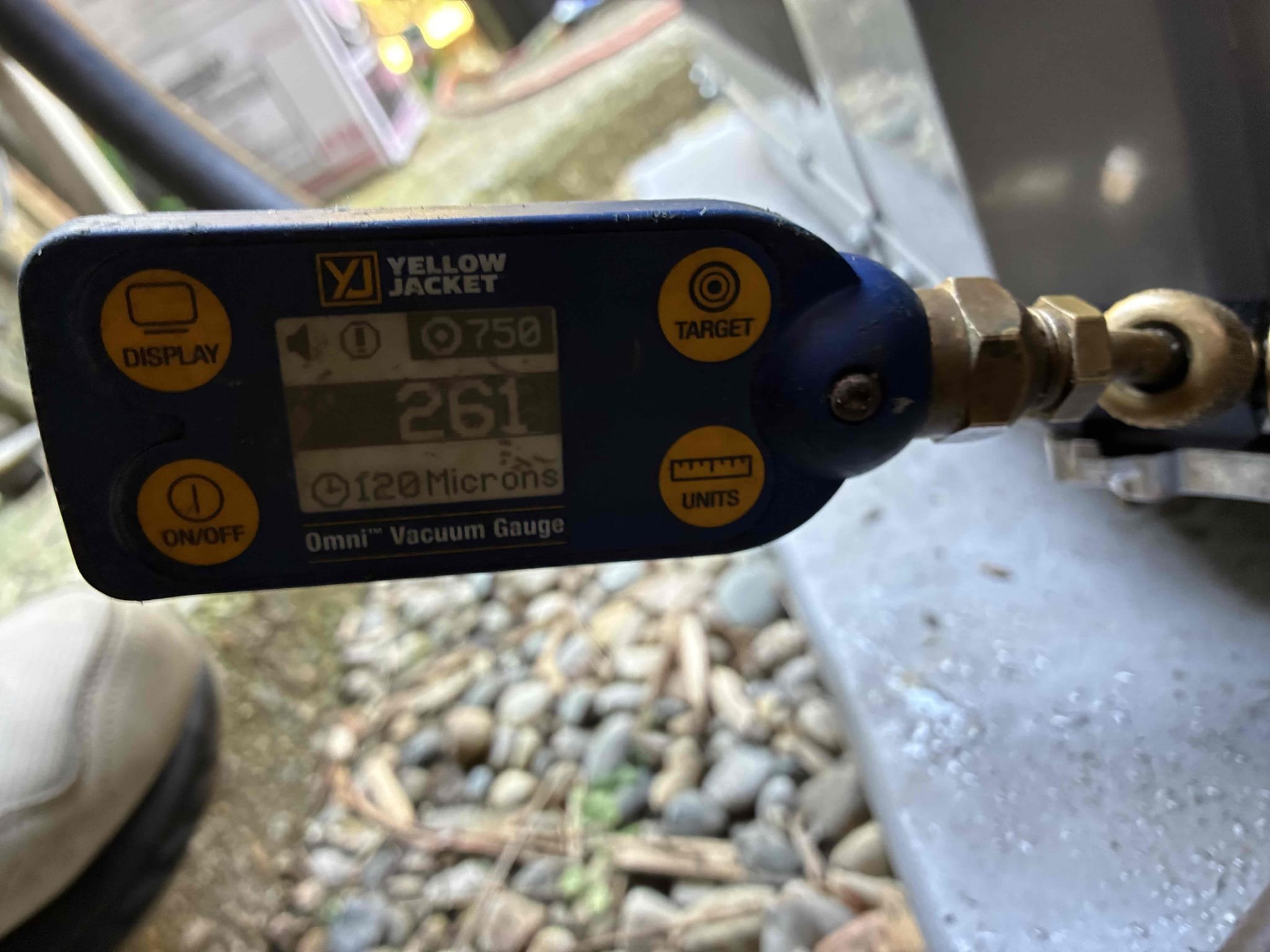Arrived.
-found it best to re-assess the leak points in the system.
-found one on the suction line.
-swept line set and equipment.

-locked compressor out of circuit
-reclaimed refrigerant within system
-fixed braze
Pulled vacuum 
Recharged the system to the best of my ability 
Homeowner left before I could run the unit to verify charge is correct