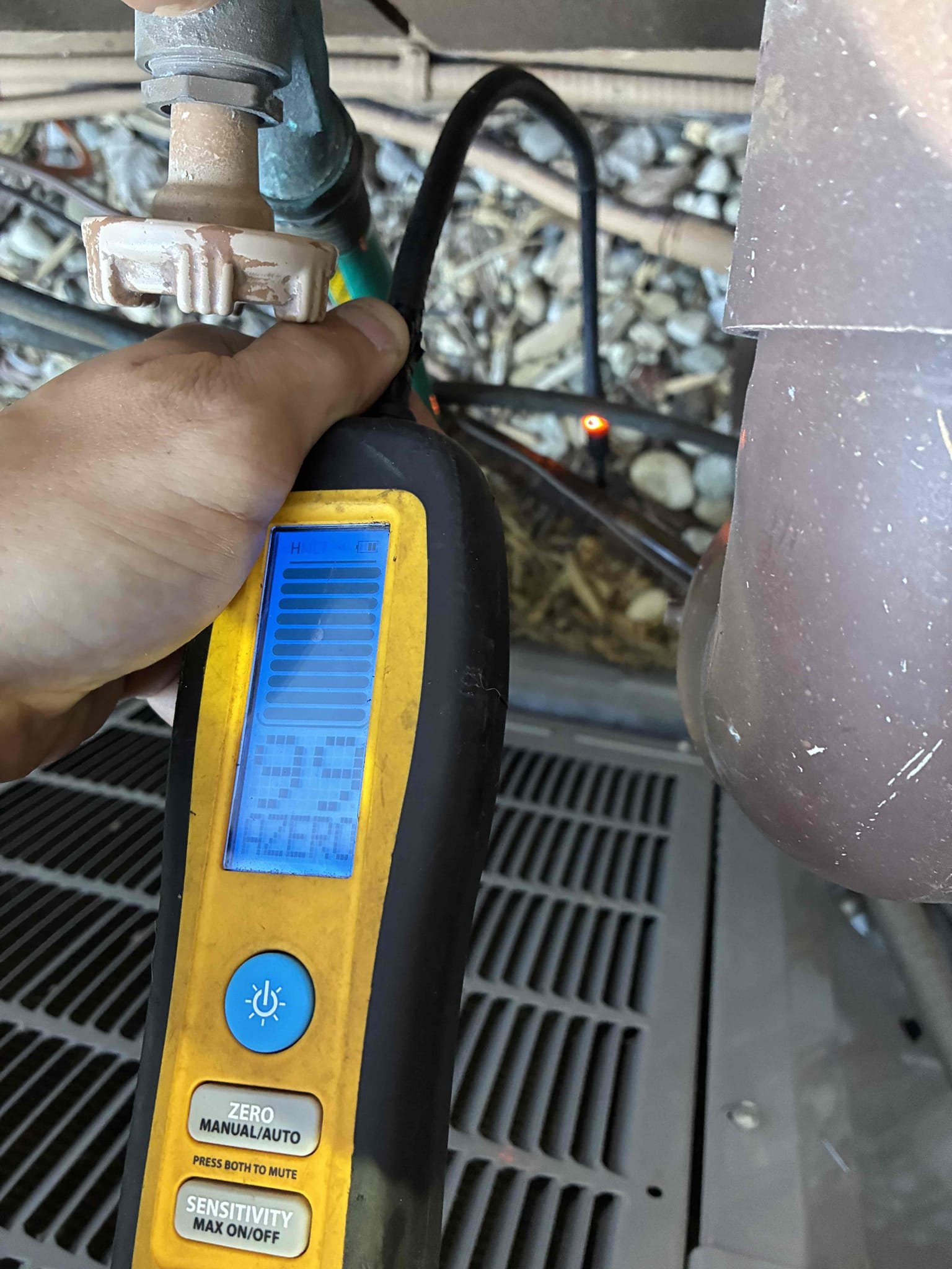 Arrived.
-found it best to re-assess the leak points in the system.
-found one on the suction line.
-swept line set and equipment.

-locked compressor out of circuit
-reclaimed refrigerant within system
-fixed braze
Pulled vacuum 
Recharged the system to the best of my ability 
Homeowner left before I could run the unit to verify charge is correct
