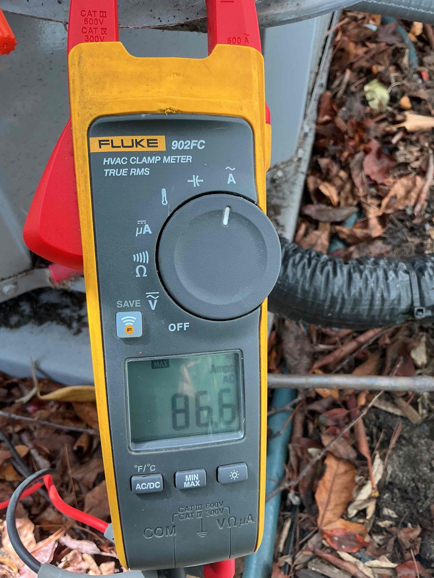 System making a noise on start up. Narrowed noise down to systems compressor. Took amp draw on system, found system to be exceeding the LRA on manufactures data plate during start up. Recommend adding soft start to system to help compressor on start up and for increased longevity of system. Left quote for soft start kit.
