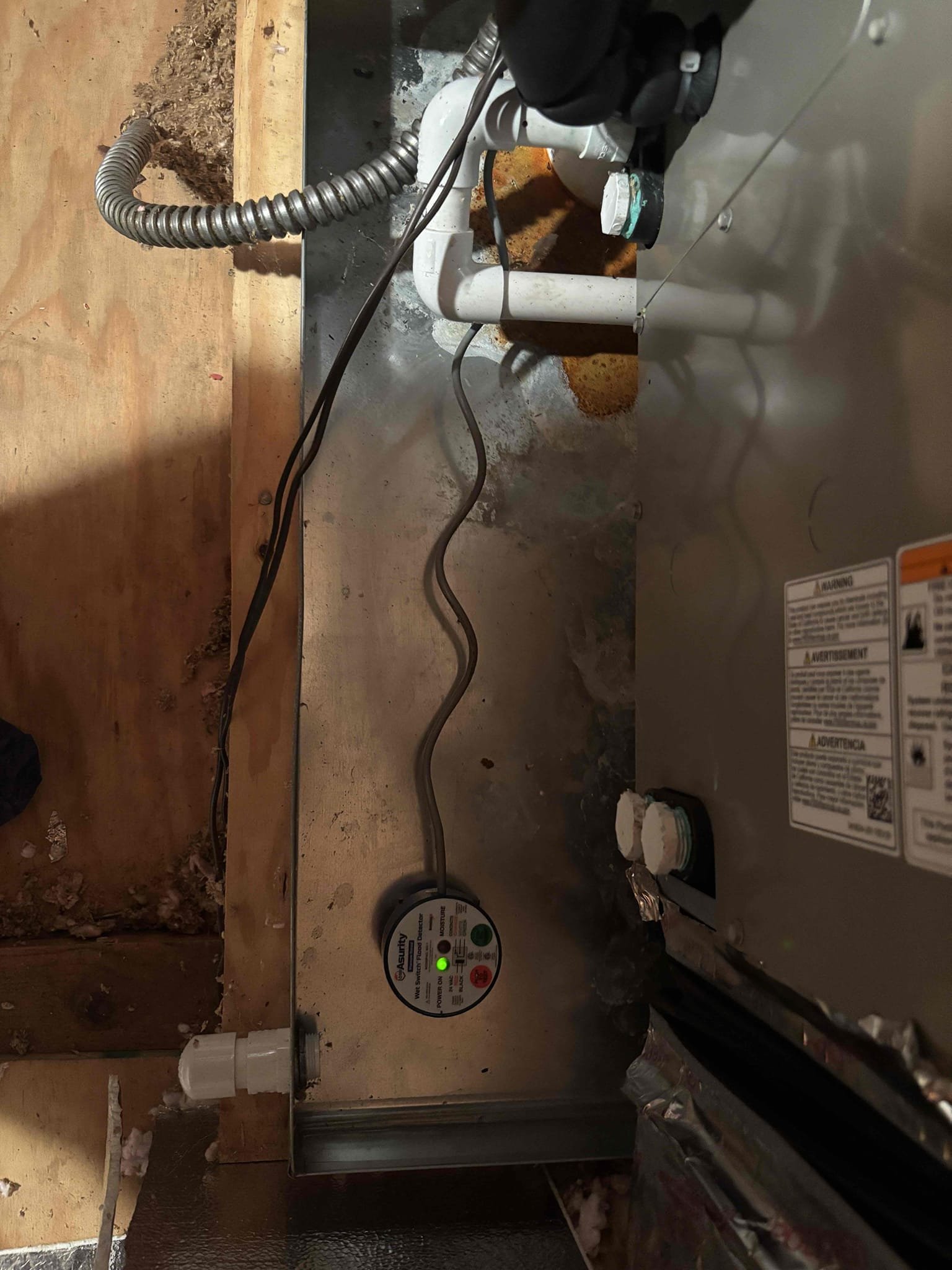9-3-26

Found wet switch in the attic had activated due to a small amount of condensation coming from the suction line. I tested the drain and everything is flowing good. I adjusted the insulation on the refrigerant line to cover the pipe better going through the coil door and placed the safety further away from the lines. After resetting the switch I tested the cooling and everything is working properly.