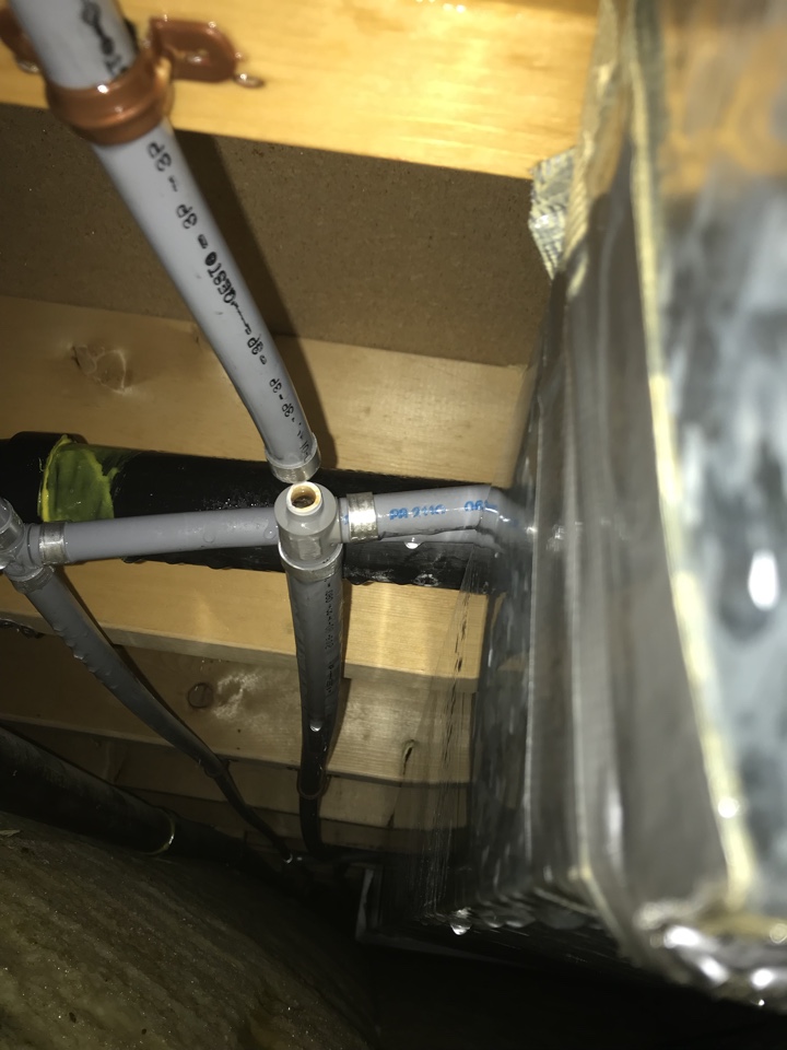 Plumber needed burst line