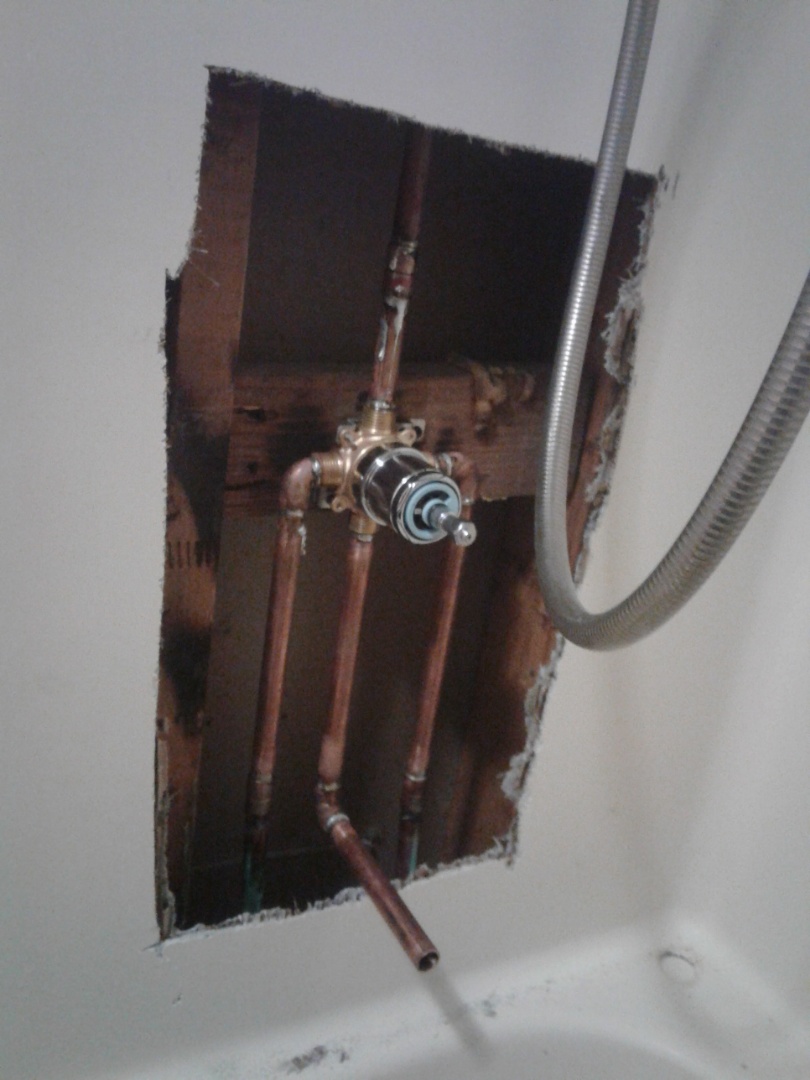 Shower valve is broken