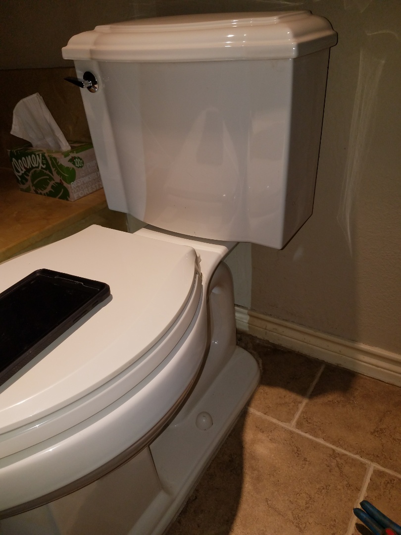 Repaired toilet