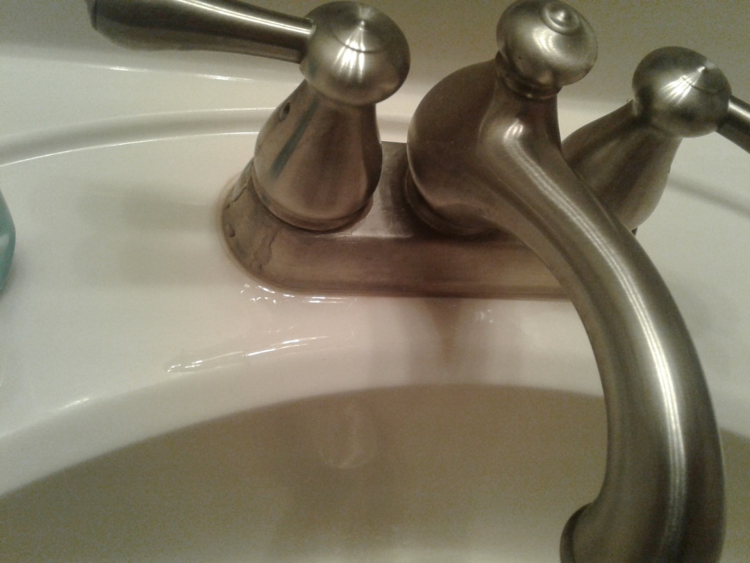 Bathroom faucet leaking 