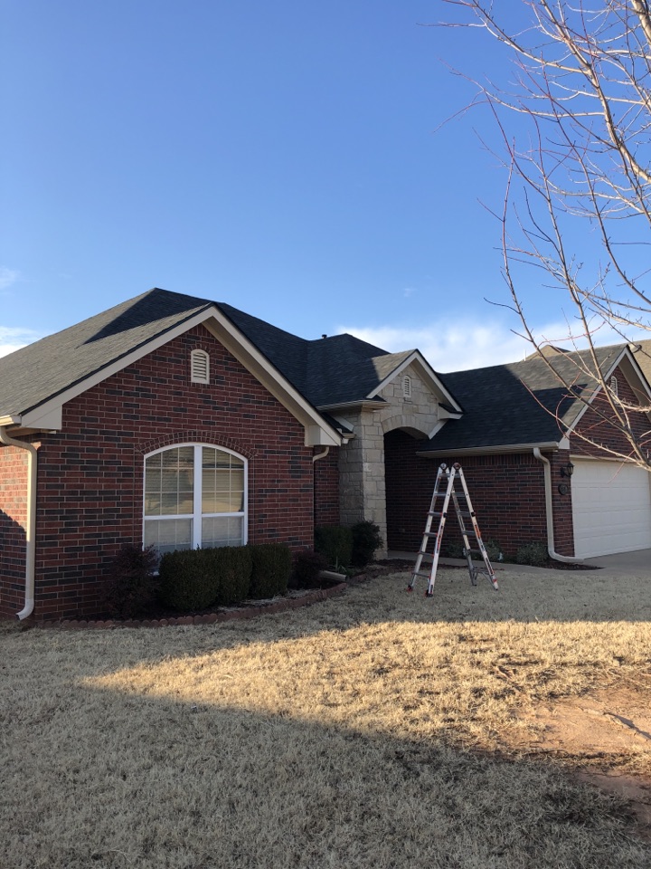 Stillwater, OK - We just finished another new roof in Stillwater ok. It was hail damaged. We got the insurance company out. They agreed that there was enough damage to totally replace the roof and here we are! This is a granite black IKO Nordic class 4 impact resistant shingle Stillwater, OK - We just finished another new roof in Stillwater ok. It was hail damaged. We got the insurance company out. They agreed that there was enough damage to totally replace the roof and here we are! This is a granite black IKO Nordic class 4 impact resistant shingle