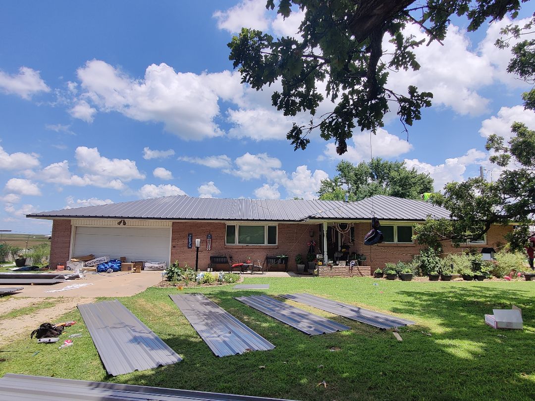 Perry, OK - 26g charcoal gray metal roof!! Perry, OK - 26g charcoal gray metal roof!!