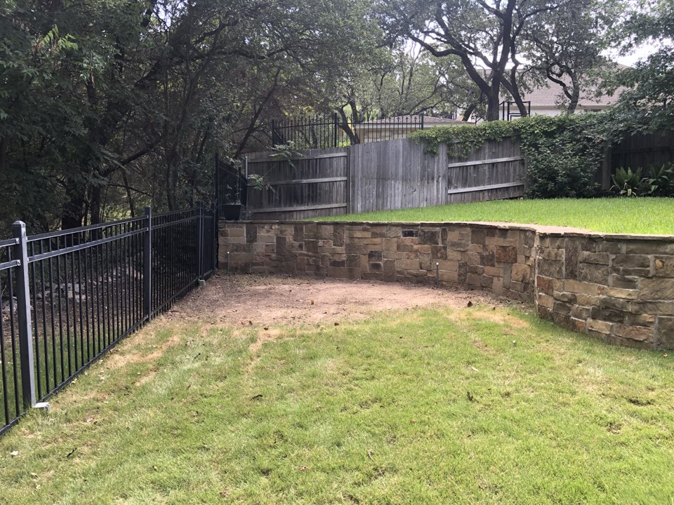 We are installing a synthetic turf LawnPop putting green in this round rock Texas home