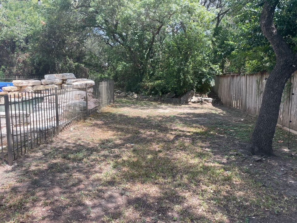 We are in the Westlake Hills neighborhood going to install a LawnPop synthetic turf putting green. This Austin, Texas homeowner will enjoy no more mowing and watering.