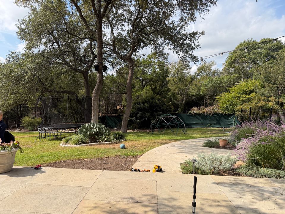 We are in the lost Creek neighborhood of Barton Creek going to install LawnPop synthetic turf in this backyard.  We will also install a LawnPop putting green.  This Austin Texas homeowner will start saving water and have a beautiful backyard without all the muddy mess.  