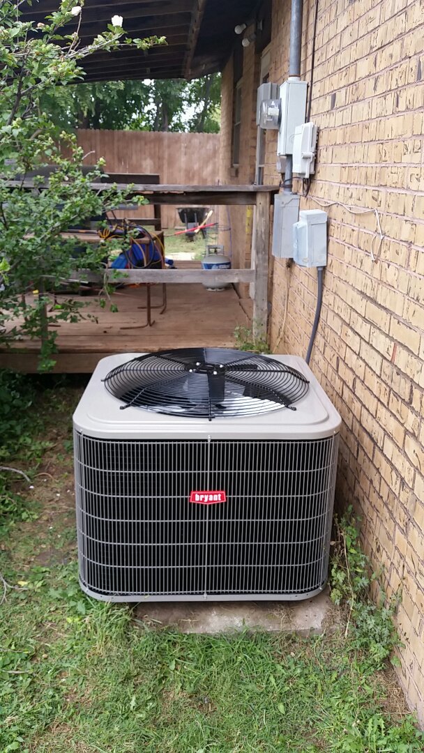 Installed a Bryant heating and cooling system 