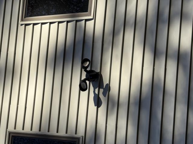 Today’s visit was for completing the work previously agreed to. We installed a ring floodlight above the garage where none existed deriving power from the closest source. We also replaced the ring camera on the front of the house and did a new install on the side door using an elk transformer. Work is complete.