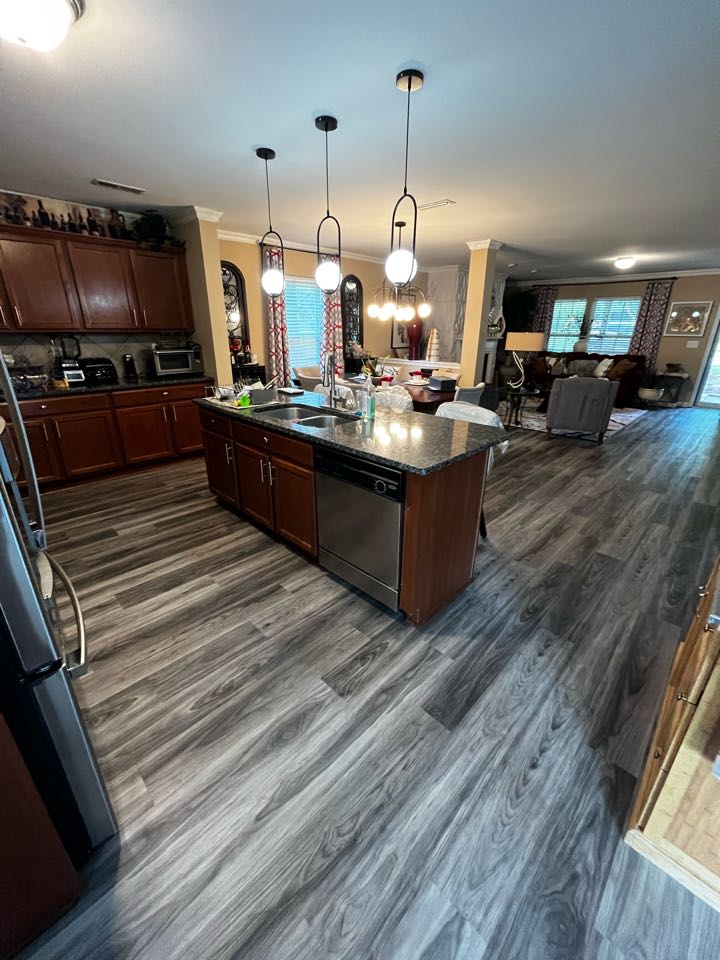 Vynl Plank install and Stair Sand n finish job in Charlotte, NC