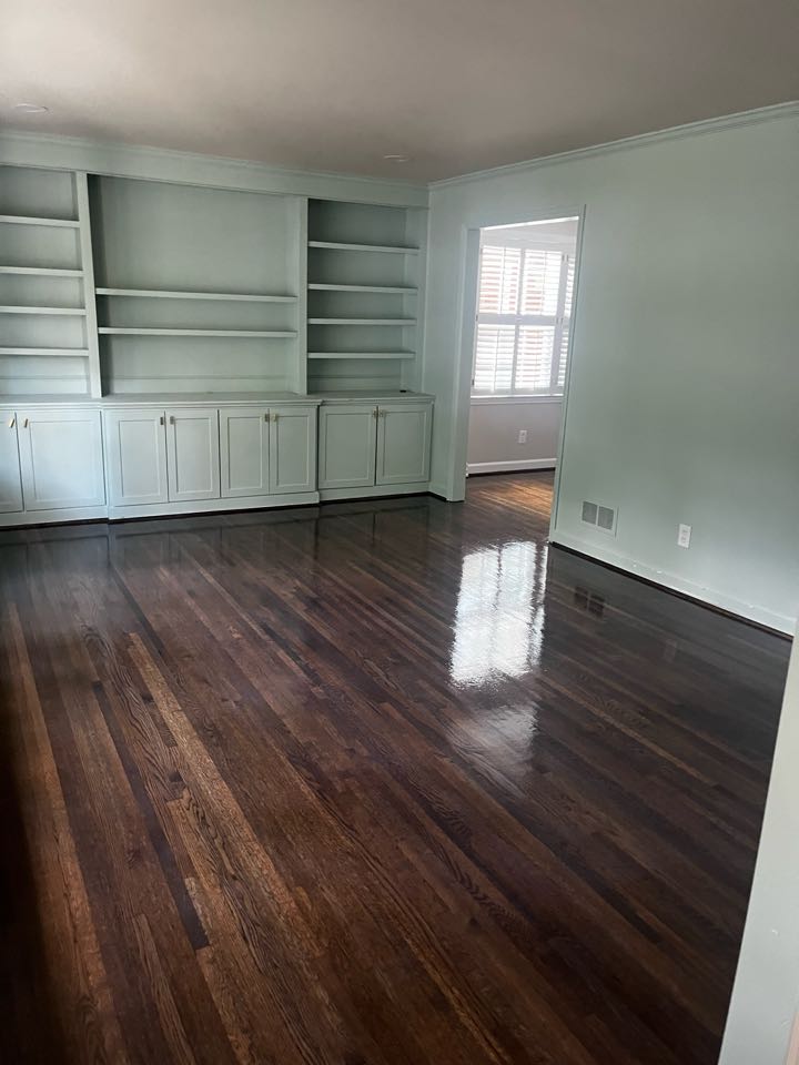 Sand, Stain and Finish Job with minor repairs in Charlotte, NC