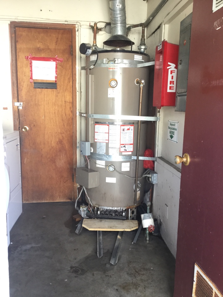 Provided an estimate to replace a commercial water heater.