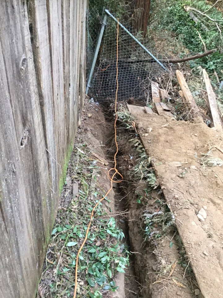 Felton, CA - Repaired broken water service. Felton, CA - Repaired broken water service.