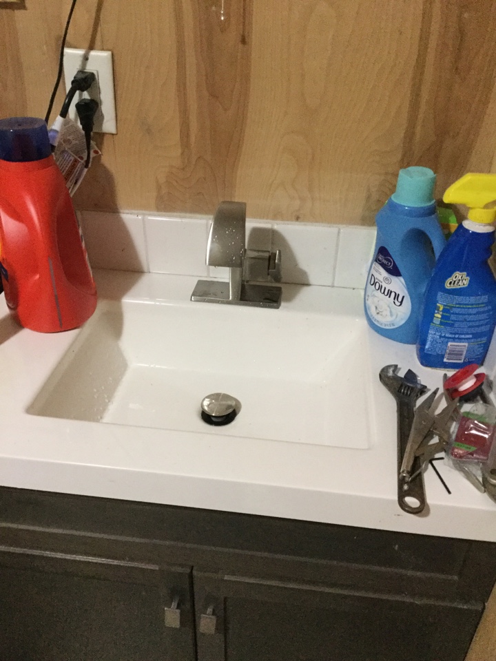 Los Gatos, CA - Replaced plugged angle stop for a sink faucet. Los Gatos, CA - Replaced plugged angle stop for a sink faucet.