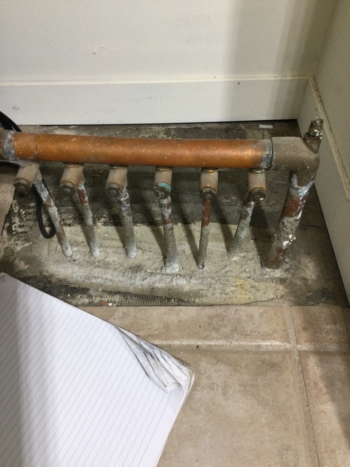 Provided an estimate to repair a leaking hydronic heating system.