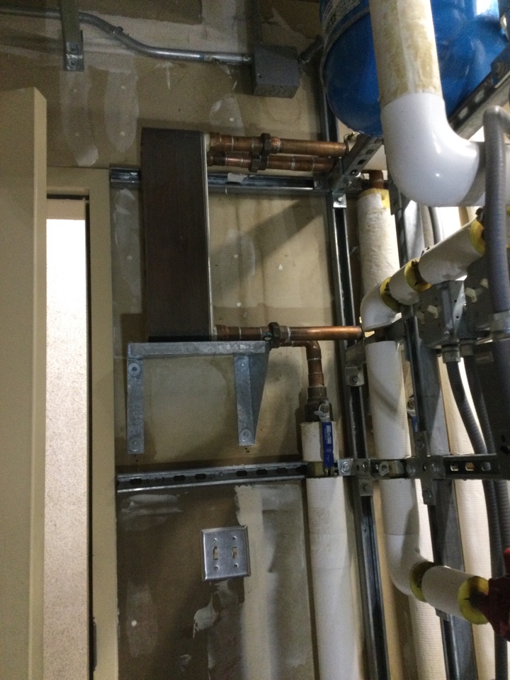 Capitola, CA - Repaired leak in an equipment room. Capitola, CA - Repaired leak in an equipment room.