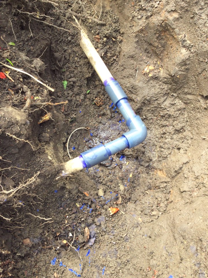 Repaired a broken water service line.