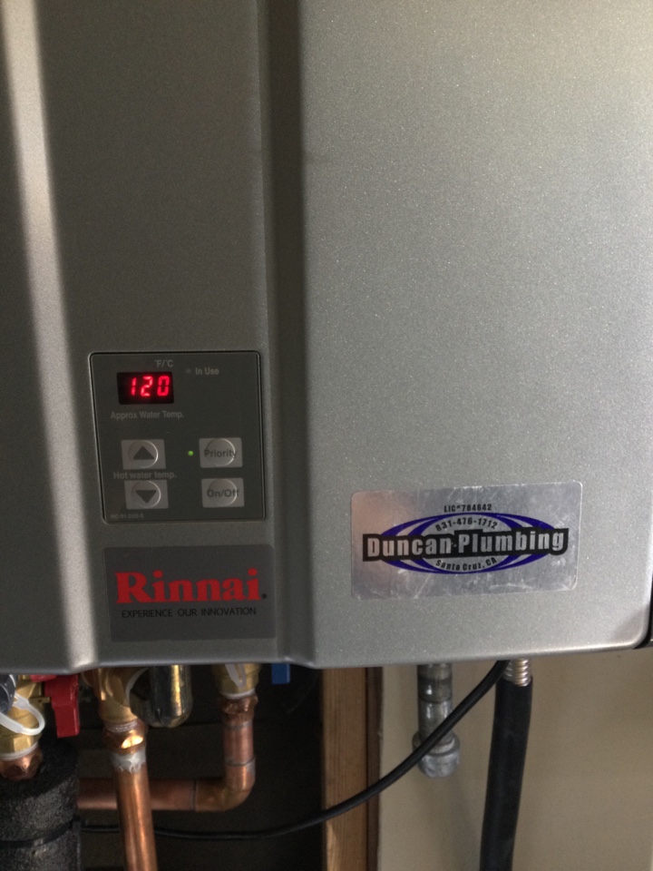 Performed diagnostic service for a tankless water heater.