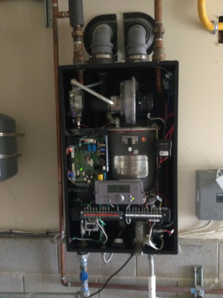 Watsonville, CA - Repaired a condensing boiler. Watsonville, CA - Repaired a condensing boiler.