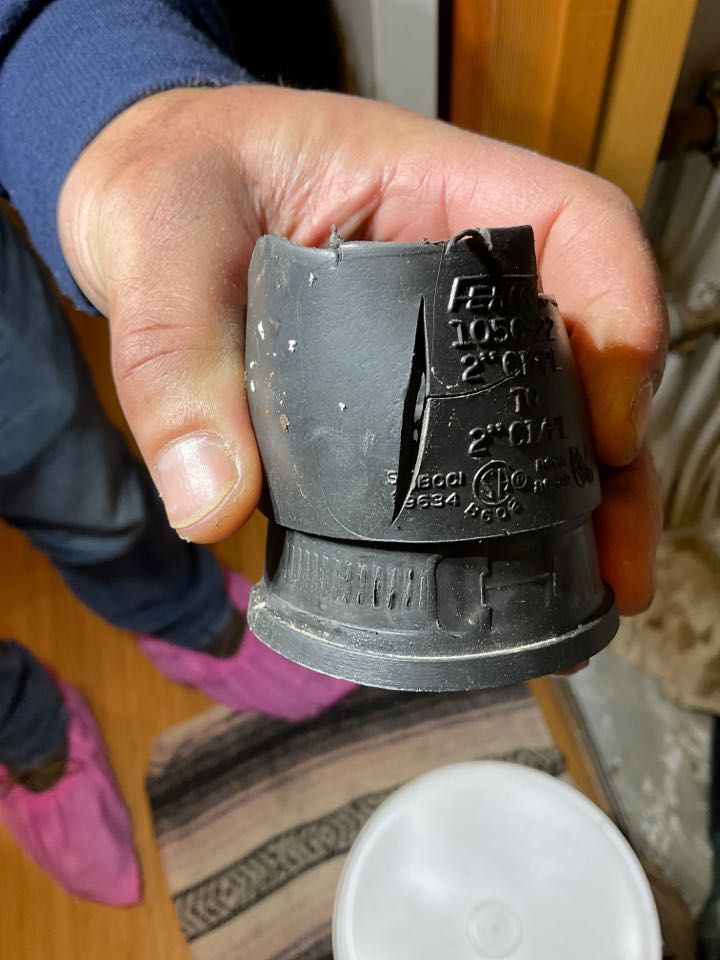 Capitola, CA - Repaired broken boiler vent. Capitola, CA - Repaired broken boiler vent.