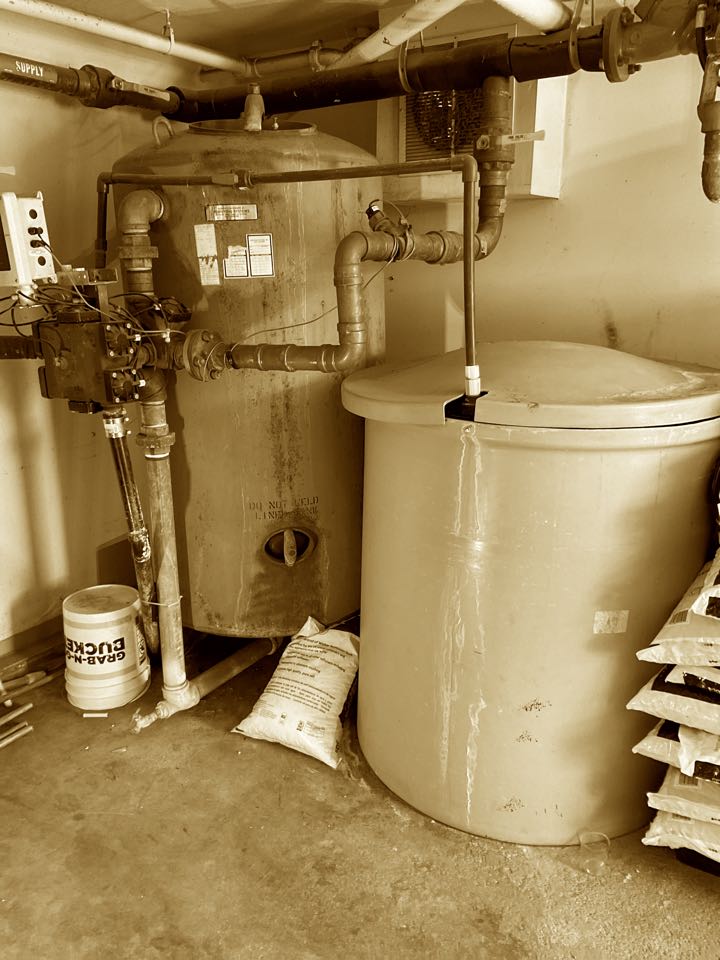 Inspected commercial water softener.