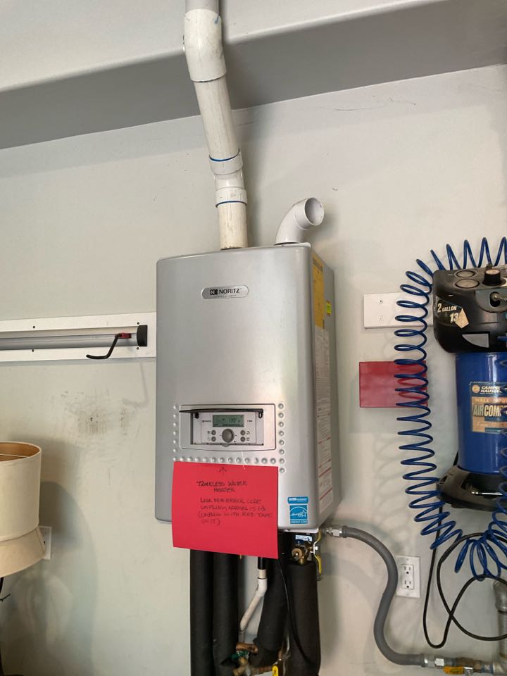Repaired tankless water heater 