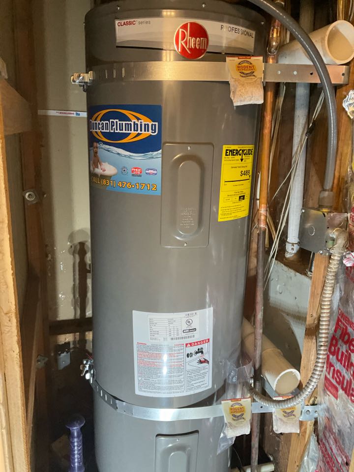 Replace water heater 
