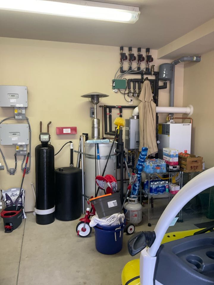 Inspected water softener and boiler