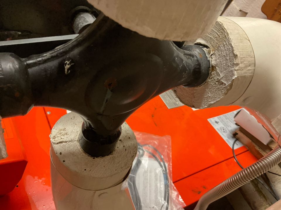 Repaired leaking boiler