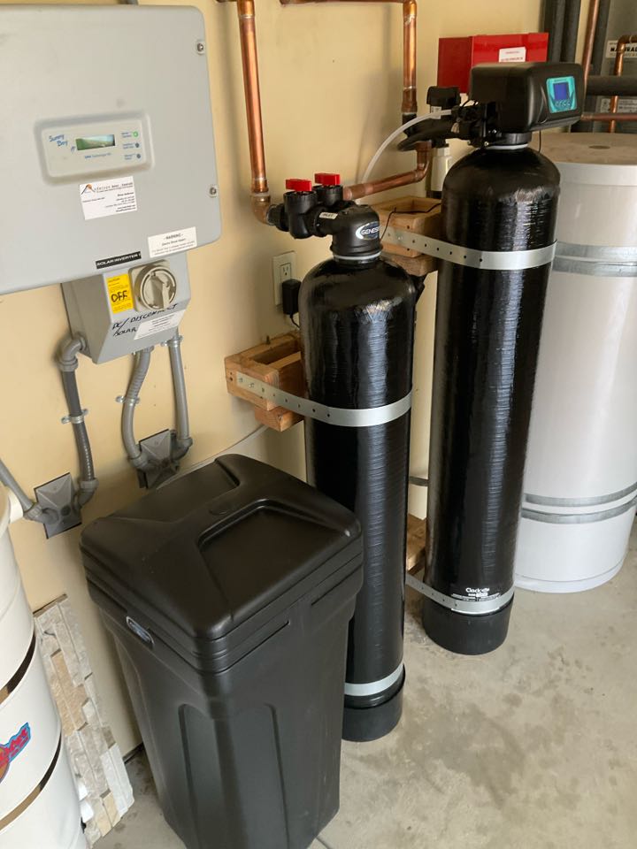 Installed water softener