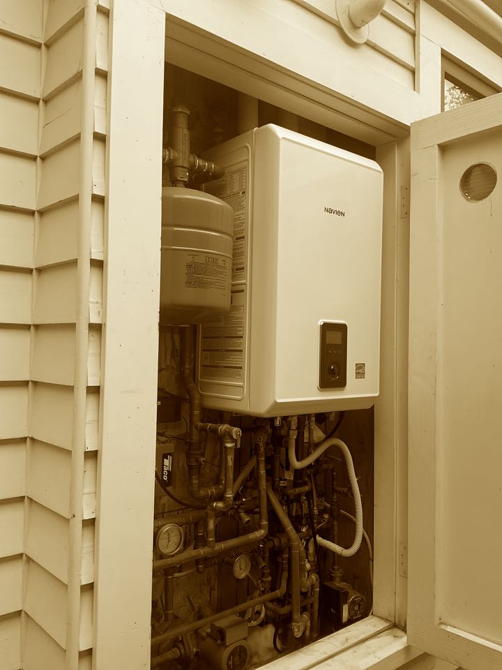 Serviced boiler