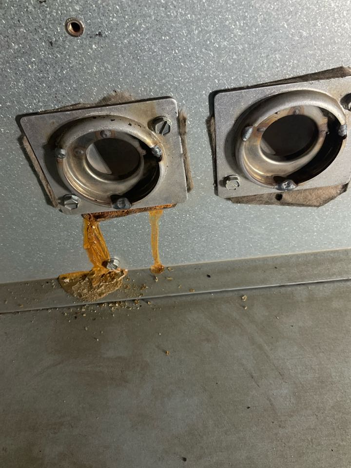 Inspected leaking boiler