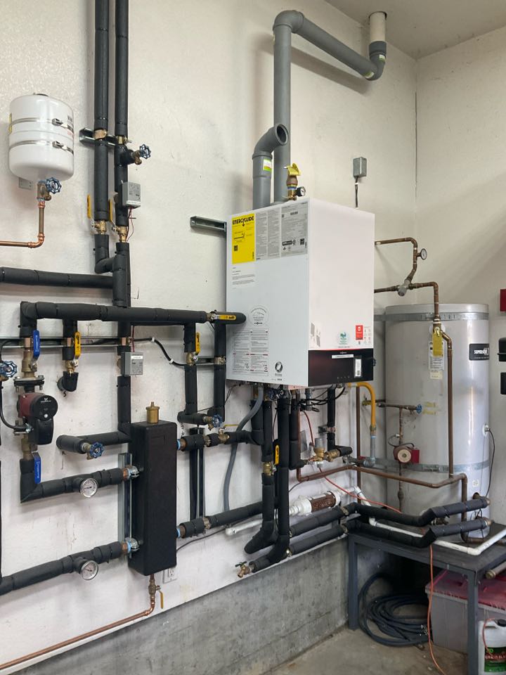 Inspected hydronic heating system