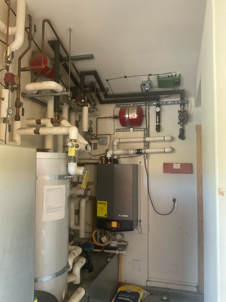 Repaired hydronic heating system