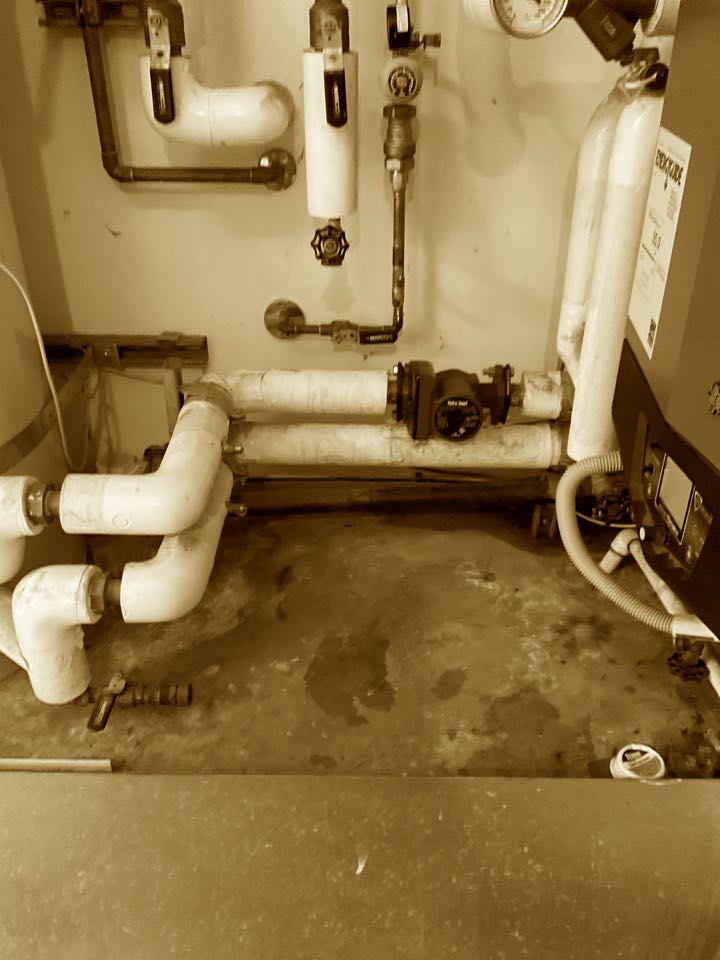 Replaced zone pump for hydronic heating system