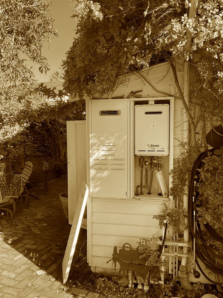 Serviced tankless water heater