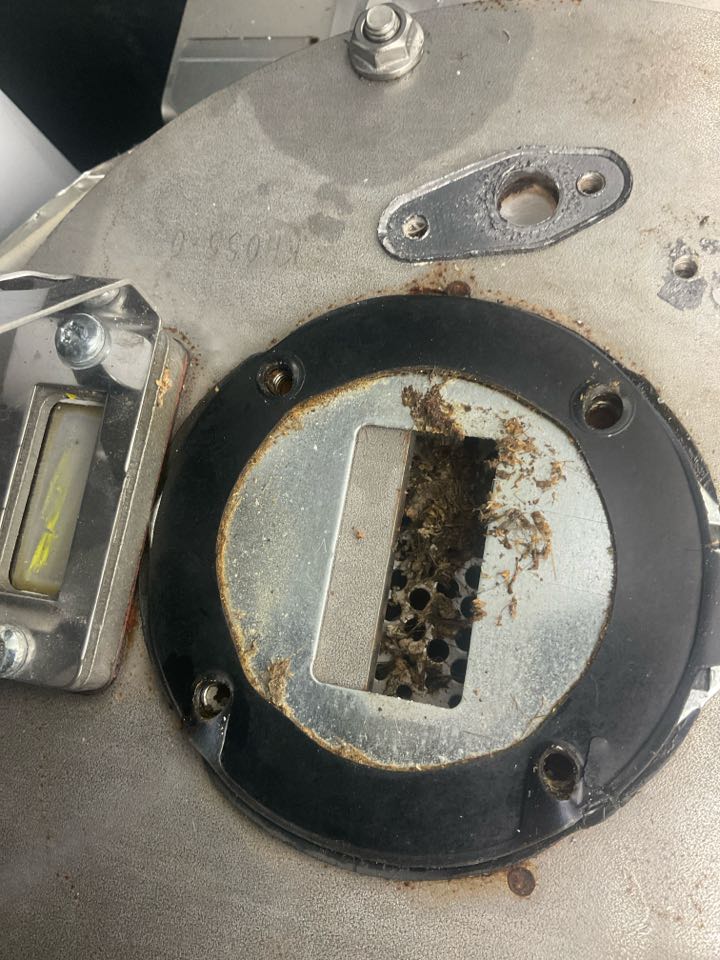 Repaired condensing boiler