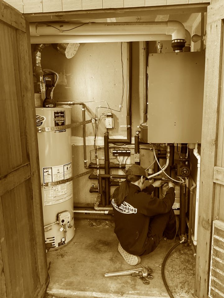 Upgraded hydronic heating system