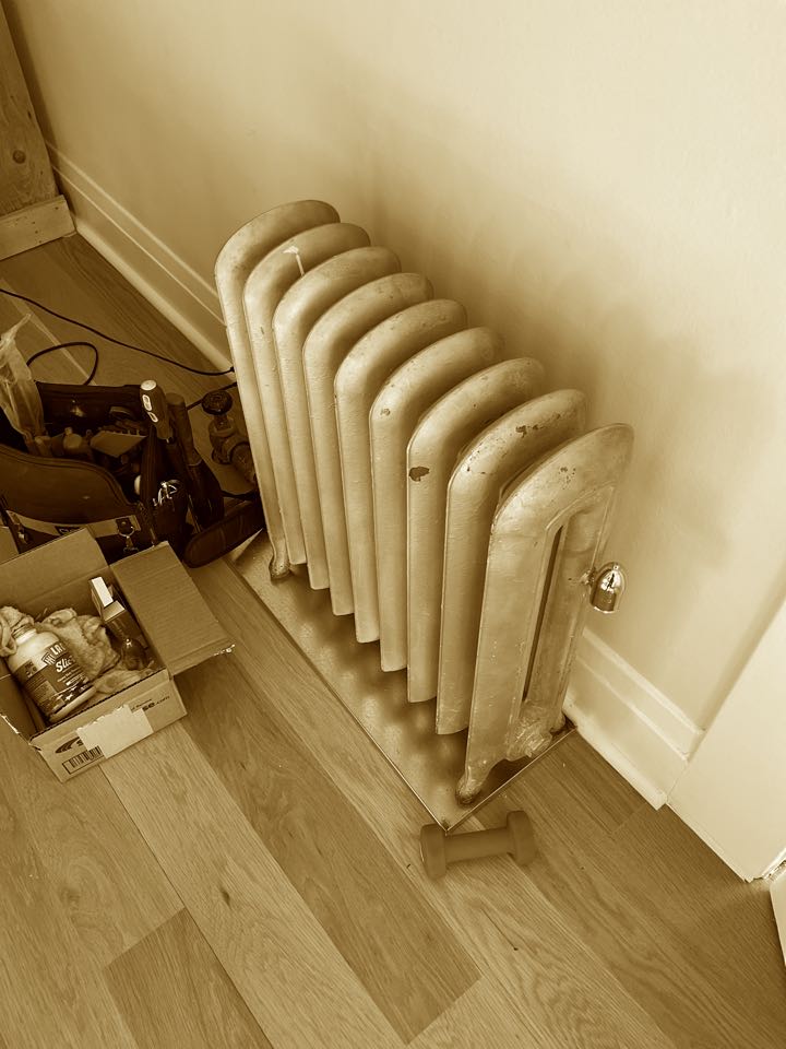 Repaired steam radiator