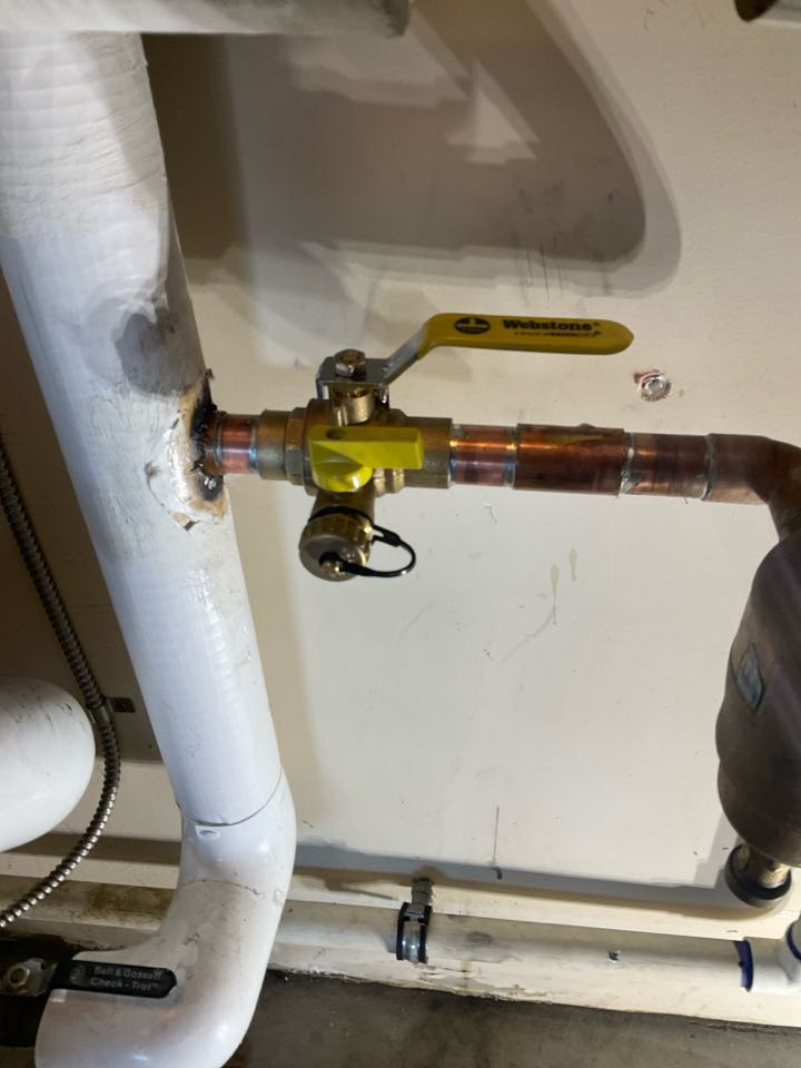 Repaired leaking heating system