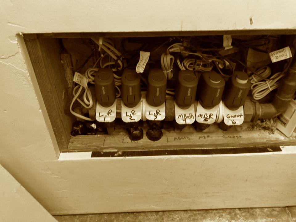 Aptos, CA - Replace actuators for a radiant heating manifold Aptos, CA - Replace actuators for a radiant heating manifold