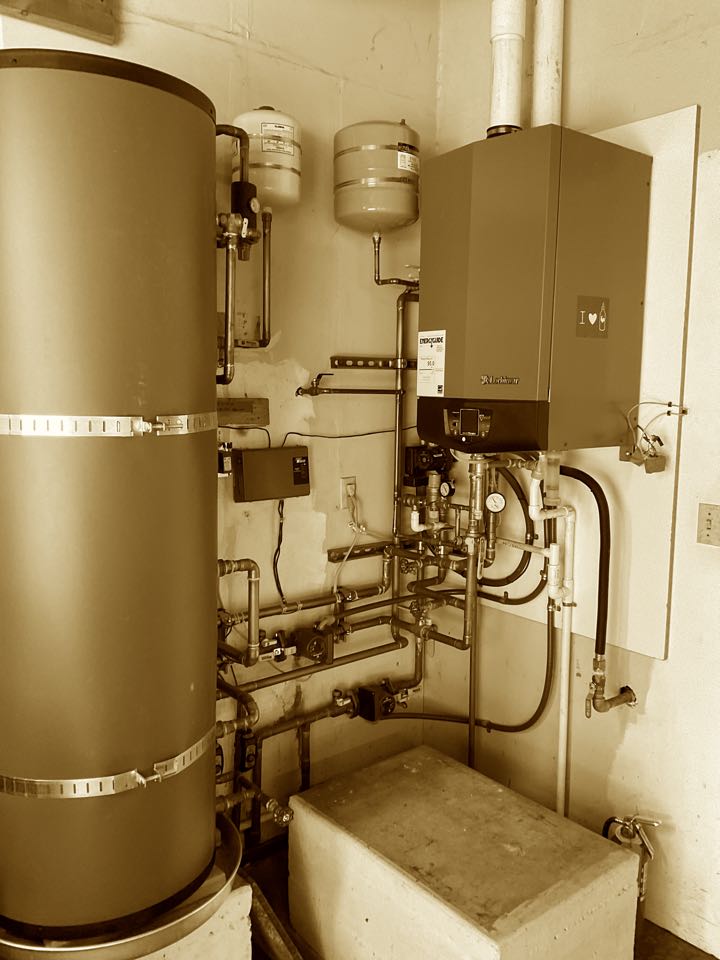 Repaired hydronic heating system