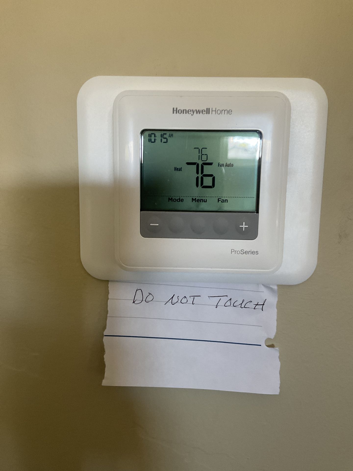 Capitola, CA - Set thermostat to 76 Capitola, CA - Set thermostat to 76